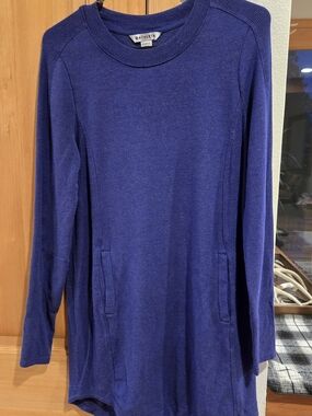Athleta Purple Balance Dress With Long Sleeves